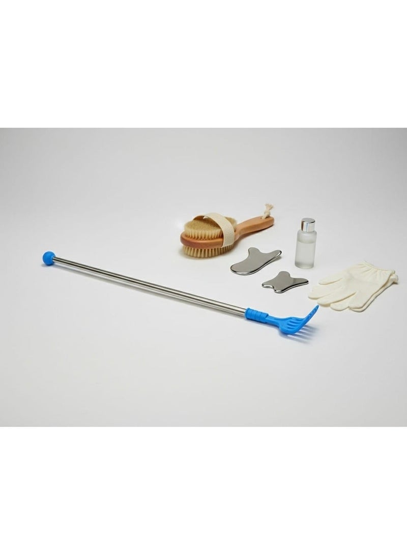 Back Scratcher Stick, Back Scratching Tool, Back Scratcher, Back Scratching Tool, Back Scratcher, Stick for Back Itching, Back Massage, Back Scratching Tool, Back Scratcher, Back Scratcher, Tool for Reaching the Back, Scratching Tool, Tool for the Back and Neck, Neck and Shoulder Scratching, Back Scratching Claw, Back Scratching - Blue Color. - Image 2